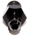 Picture of -4AN Male to 1/4NPT Male Flare Thread Aluminum Anodized Fitting Adapter Black