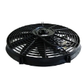 14" High Performance Electric Slim Radiator Cooling Fan w/Mounting Kit Black