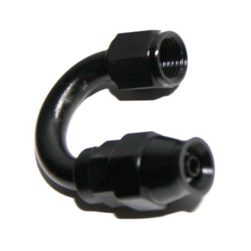 1Pcs AN4 4AN AN-4 180 Degree Swivel Hose End Fitting Adapter Black