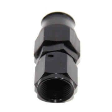 1Pcs Black AN8 8AN AN-8 Straight Swivel Reusable Hose End Fitting Adapter EMUSA