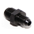 1x -4AN Male to-6AN Male Straight Thread Aluminum Anodized Fitting Adapter Black