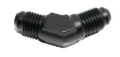 Picture of 1x 4AN Male to Male AN4 Fitting Adapter Black 45 Deg Swivel Fuel Oil Gas Line