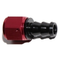 1x 8AN AN-8 Straight Swivel Fuel Oil Gas Line Push-on Lock Hose End Fitting Red