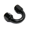 1x Black AN6 Female to 6AN AN-6 Female 180 Degree U Shape Swivel Fitting Adapter