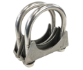 Picture of 2 pieces of Stainless Steel U Bolt Clamp for 2.25" to 2.4" O.D pipe heavy duty