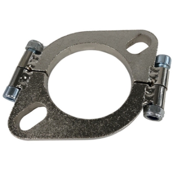 2.48" -2.56" I.D. 2 Bolt Split Pipe Flat Oval Flange Mild Steel New Brand
