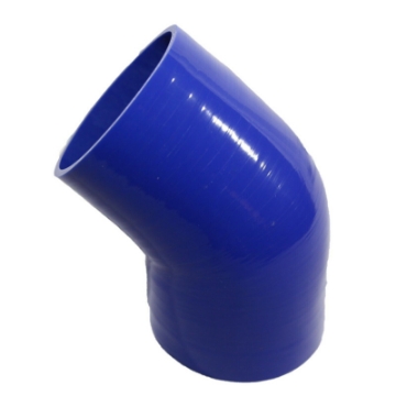 3.5" to 4" Universal 45Degree Elbow Silicone Coupler Hose Silicone Piping Intake