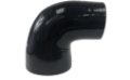 Picture of 4" I.D. to 3" I.D. 90 Degree Silicone hose Coupler 4 layer polyester Black