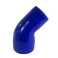 4" to 3'' 45 Degree Elbow Silicone Reducer Coupler Turbo Intake Pipe Blue
