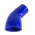 4" to 3'' 45 Degree Elbow Silicone Reducer Coupler Turbo Intake Pipe Blue