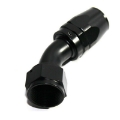 45 Degree AN-16 AN16 Swivel Fuel Oil Gas Line Hose End Fitting Adapter Black