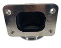 Picture of 90 Degree T2-4 Bolt to 2.5" Vband Turbo Charger Flange Adapter+Gasket+Clamp