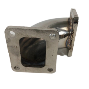90 Degree T3-4 Bolt to T4-4 Bolts Turbo Charger Flange Conversion Adapter