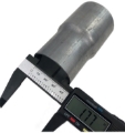 Picture of Aluminized Steel Exhaust Reducer 2.14" to 1.89"O.D.,3.6" Length 2" to 1.77" I.D