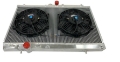 Picture of Aluminum Radiator For 03-06 Lancer Evolution 7 8 9 Manual +2x 10" Fan+Bracket