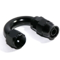 AN10 10AN AN-10 180 Degree Swivel Fuel Oil Gas Line PTFE Hose End Fitting Black
