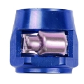 AN10 AN-10 PUSH ON HOSE END COVER CLAMP FINISHER BLUE ALUMINUM ANODIZED FITTING