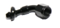 Picture of AN4 4AN AN-4 45 Degree Black Swivel Fuel Oil Gas Line Push-on Hose End Fitting