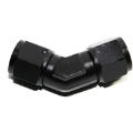 AN8 8AN Female to AN-8 Female 45°Deg Swivel Fuel Oil Gas Line Fitting Black