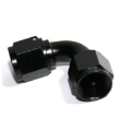 AN8 8AN Female to AN-8 Female 90 Degree Swivel Fuel Oil Gas Line Fitting Black