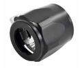 Picture of AN8 AN-8 Push On Hose End Cover Clamp Finisher Black Aluminum Anodized Fitting