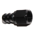 Black 10AN AN-10 Straight Push ON Lock Hose Fitting Oil/Fuel/Gas Line Adapter