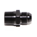 Black -8AN Male to 1/2NPT Male Thread Aluminum Anodized Hose End Fitting Adapter
