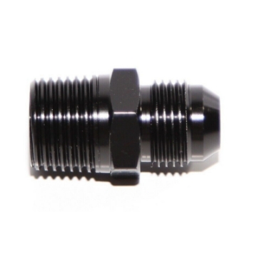 Black -8AN Male to 1/2NPT Male Thread Aluminum Anodized Hose End Fitting Adapter