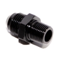 Black -8AN Male to 3/8NPT Male Thread Aluminum Anodized Hose End Fitting Adapter