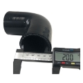 Brand NEW 2" To 2.5" Black 90 Degree Silicone hose Coupler 4 layer polyester