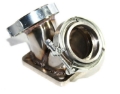 Picture of EMUSA 2.5" Inch Turbo Exhaust Pipe Mild Steel 63mm V-Band Clamp+2 x Flange New