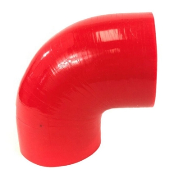 EMUSA Red 3" Universal 90 Degree Elbow Silicone Hose Turbo Pipe