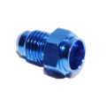 New 4AN AN-4 Male Thread Straight Weld on Flare Aluminum Anodized Fitting BLUE
