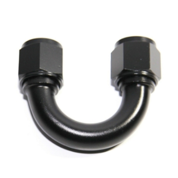 (one) 10AN AN-10 180 Degree Swivel Fuel Oil Gas Line Female to Female Fitting