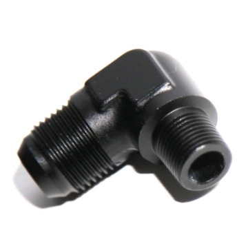 (one) 90 Degree AN10 10AN Male to 3/8NPT Male Fuel Oil Gas Line Fitting Adapter