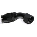 (one) AN10 10AN AN-10 45° Degree Swivel Fuel Oil Gas Line Hose End Fitting Black