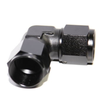 (one) AN10 Female to 10AN AN-10 Female 90 Degree Flare Swivel Fitting Adapter