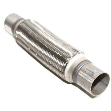 Piping Connector 2" ID w/10" Double Braided SS Flex Pipe 14" Overall Length