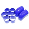 Universal 2.5" Intercooler Piping Kit+ Blue Silicone Hose Coupler + T-Bolt Clamp