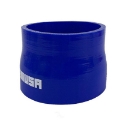 Universal 3.5" To 4" Straight 89mm-102mm Reducer Silicone Hose Coupler Blue