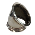 Universal 4" I.D. 4.76" O.D. V-band 45 Degree Elbow Conversion Adapter