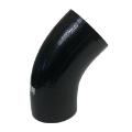 Universal 4-Ply 45 Degree Angled Elbow Hose Black Silicone 2.5" Coupler EMUSA