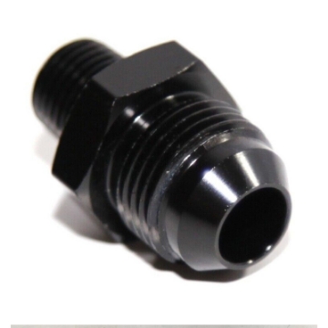 Universal 8AN AN-8 to 1/4NPT Male Thread Black Aluminum Anodized Fitting Adapter